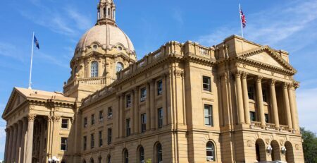 Alberta Legislature Building in Edmonton, Canada. (Courtesy of Rita Petcu)