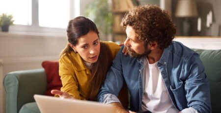 Couple discussing finances (Courtesy of SPD)