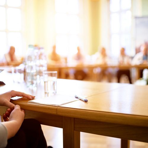 Disciplinary committee meeting (Courtesy of C Monk)