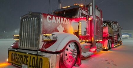 Chris Barber's truck, "Big Red" (Courtesy of Chris Barber)
