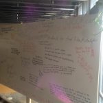 Students loved the idea of sharing their thoughts and ideas on the wall