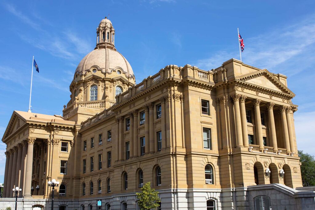 Alberta Legislature Building in Edmonton, Canada. (Courtesy of Rita Petcu)
