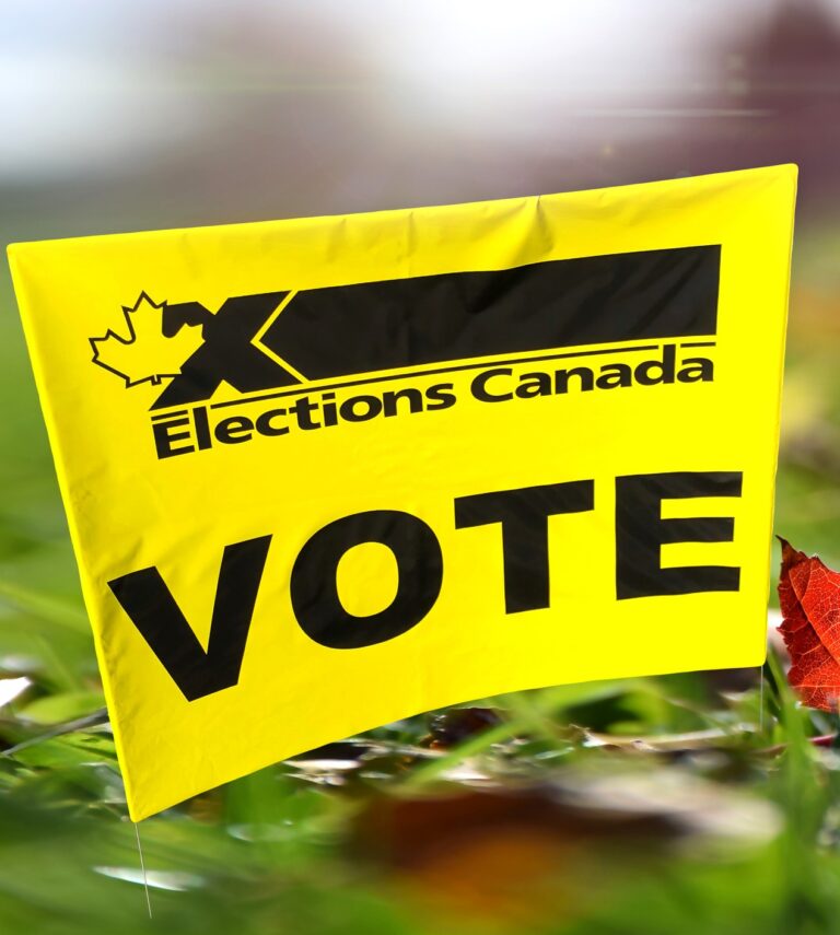 Federal Election Voting Sign