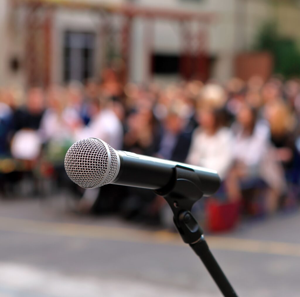 Public meeting (Courtesy of Wideonet)