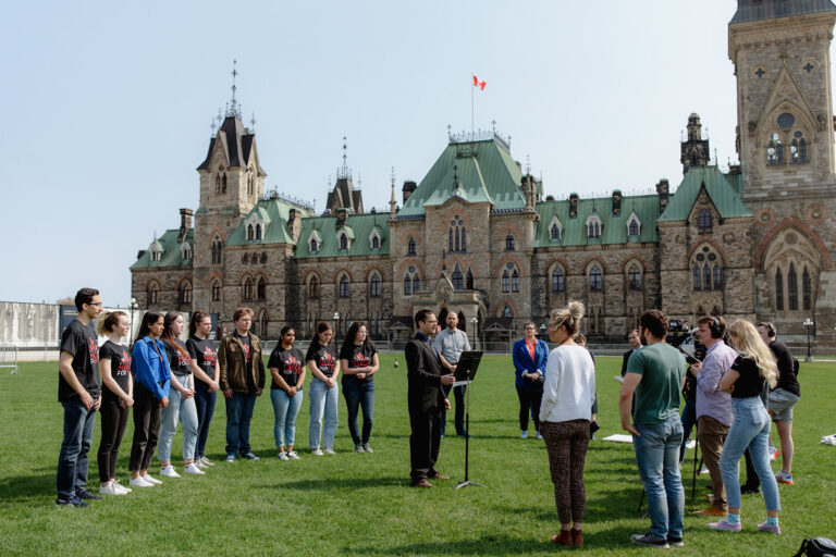 Members of the Campaign Life Coalition on Parliament Hill (Courtesy of Campaign Life Coalition)
