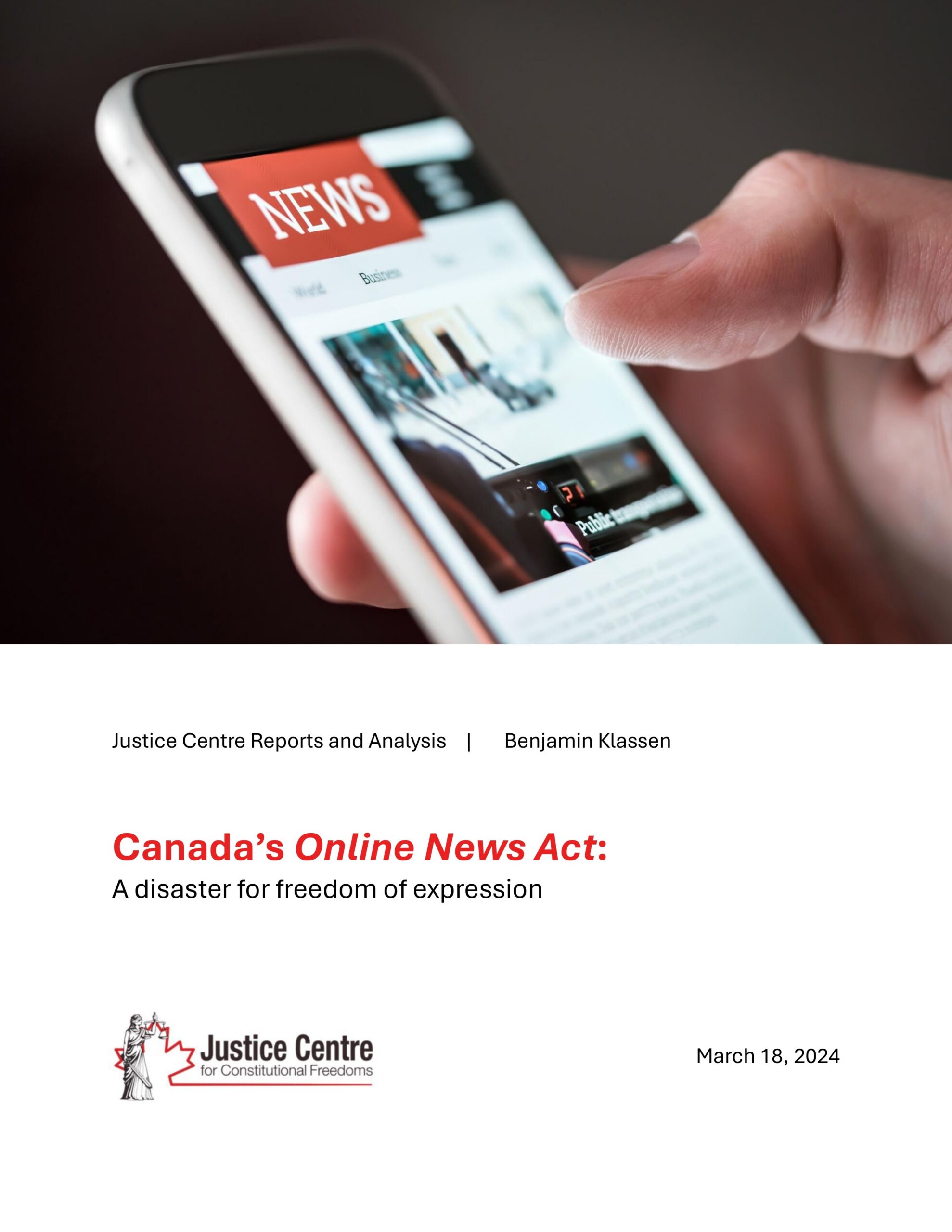 Justice Centre report