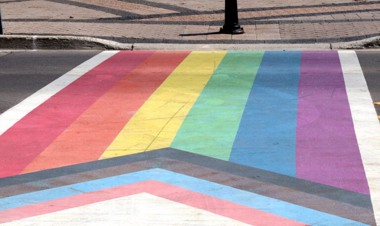 Rainbow crosswalk (Courtesy of Acrylicbased)