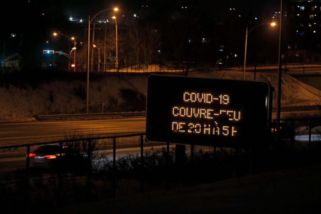 Covid curfew sign (Courtesy of Pascal Huot)||Stéphanie Pépin (Courtesy of Stéphanie Pépin)