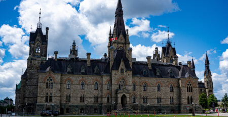 View of the West Block on Parliament Hill (Courtesy of Erman Gunes)