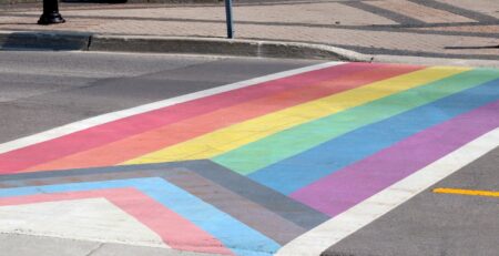 Rainbow crosswalk (Courtesy of Acrylicbased)