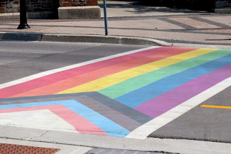 Rainbow crosswalk (Courtesy of Acrylicbased)