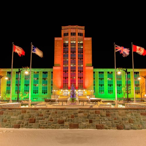 St. John's, Newfoundland, Canada-November 1, 2023: St. John's Provincial Confederation Building, House of Assembly, where Government of Newfoundland and Labrador politicians meet to deliver services.